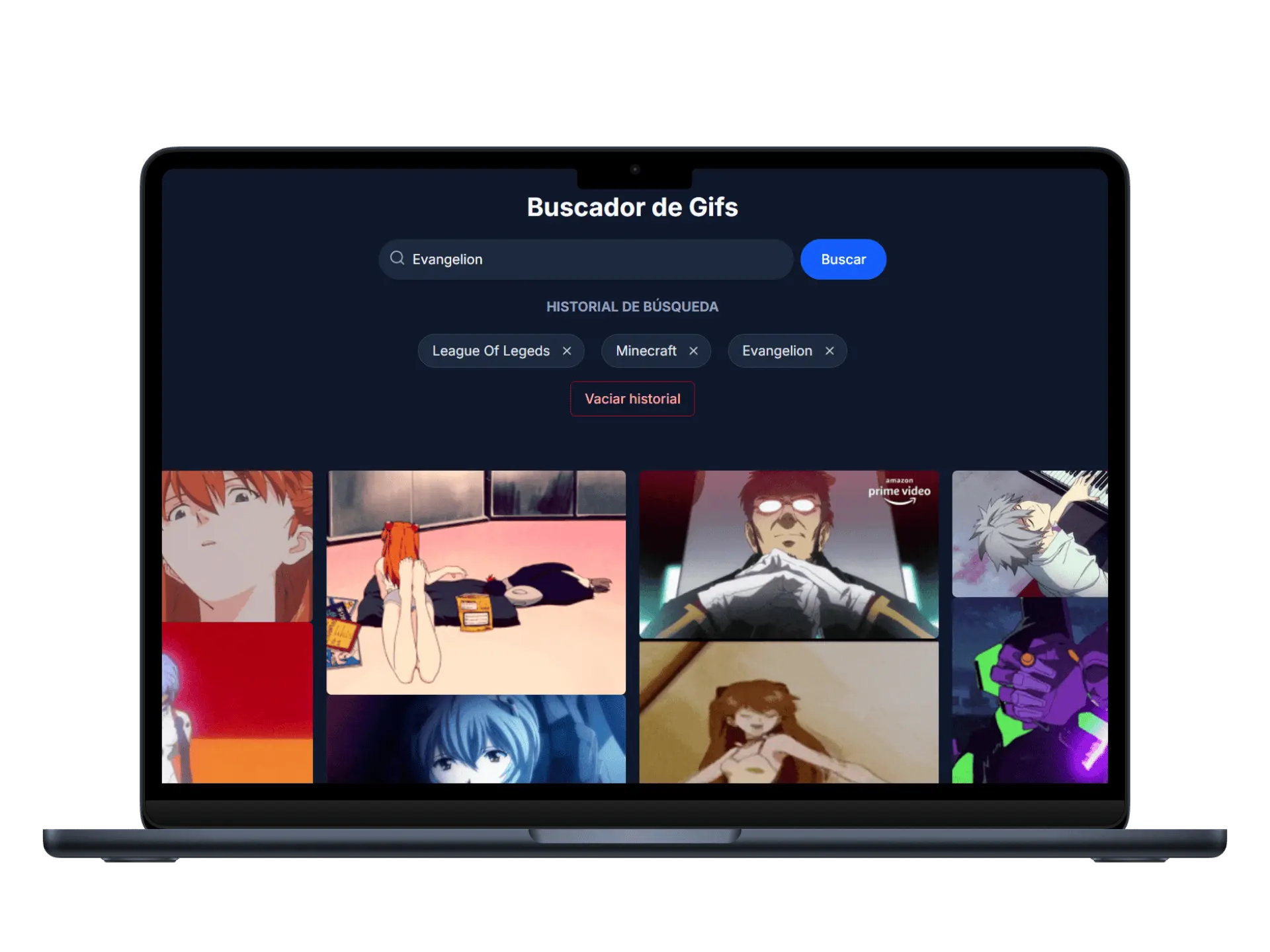 Mockup del portfolio