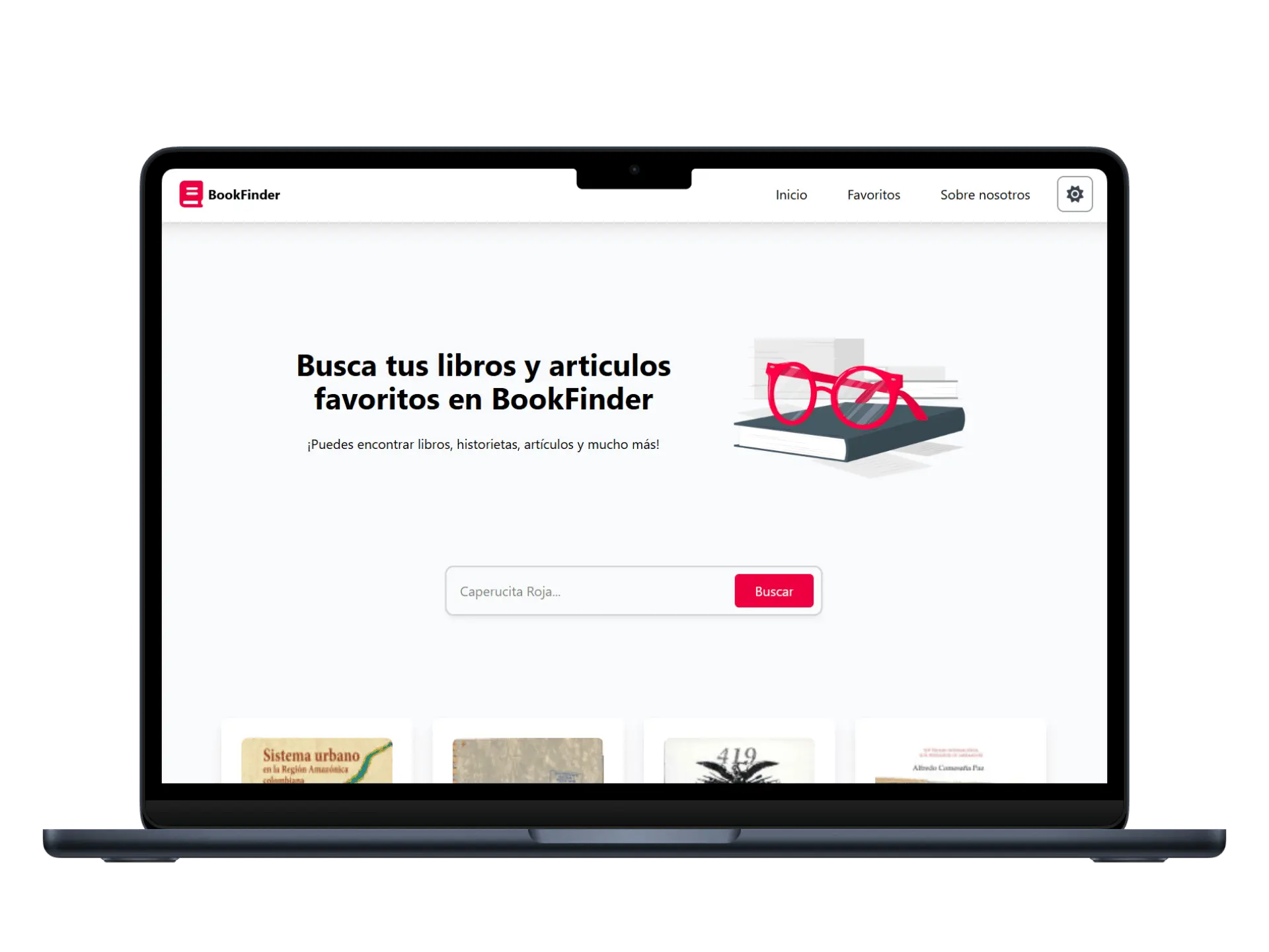 Mockup del portfolio