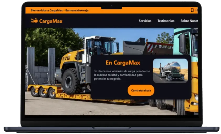 Mockup del portfolio