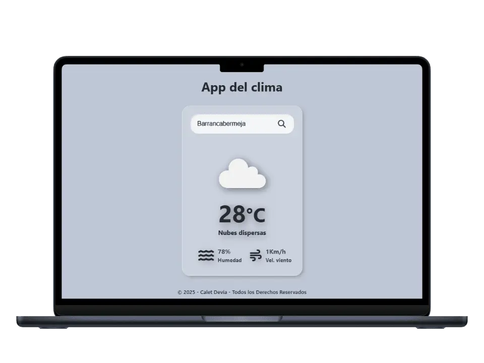 Mockup del portfolio